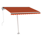 NNEVL Freestanding Automatic Awning 300x250cm Orange/Brown