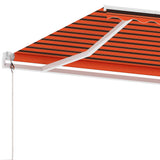NNEVL Freestanding Automatic Awning 300x250cm Orange/Brown