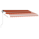 NNEVL Freestanding Automatic Awning 300x250cm Orange/Brown