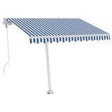 NNEVL Freestanding Automatic Awning 350x250cm Blue/White