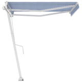NNEVL Freestanding Automatic Awning 350x250cm Blue/White