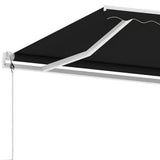 NNEVL Freestanding Automatic Awning 350x250 cm Anthracite