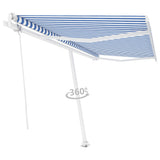 NNEVL Freestanding Automatic Awning 400x300cm Blue/White