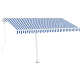 NNEVL Freestanding Automatic Awning 400x300cm Blue/White
