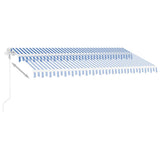 NNEVL Freestanding Automatic Awning 400x300cm Blue/White