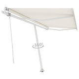 NNEVL Freestanding Automatic Awning 400x300 cm Cream