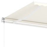 NNEVL Freestanding Automatic Awning 400x300 cm Cream