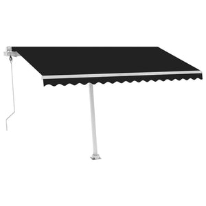 NNEVL Freestanding Automatic Awning 450x300 cm Anthracite