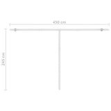 NNEVL Freestanding Automatic Awning 500x300 cm Anthracite