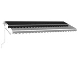 NNEVL Freestanding Automatic Awning 500x300 cm Anthracite