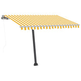 NNEVL Freestanding Automatic Awning 300x250cm Yellow/White