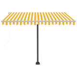 NNEVL Freestanding Automatic Awning 300x250cm Yellow/White