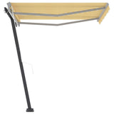 NNEVL Freestanding Automatic Awning 300x250cm Yellow/White