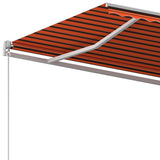 NNEVL Freestanding Automatic Awning 300x250cm Orange/Brown