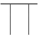 NNEVL Automatic Retractable Awning with Posts 3x2.5 m Yellow & White