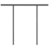 NNEVL Automatic Retractable Awning with Posts 3x2.5 m Orange & Brown