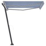 NNEVL Freestanding Automatic Awning 350x250cm Blue/White