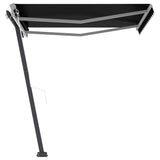 NNEVL Freestanding Automatic Awning 350x250 cm Anthracite