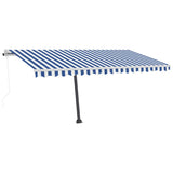 NNEVL Freestanding Automatic Awning 400x300cm Blue/White