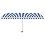 NNEVL Freestanding Automatic Awning 400x300cm Blue/White
