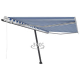 NNEVL Freestanding Automatic Awning 400x300cm Blue/White