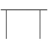 NNEVL Automatic Retractable Awning with Posts 4.5x3 m Anthracite