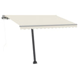 NNEVL Automatic Awning with LED&Wind Sensor 300x250 cm Cream