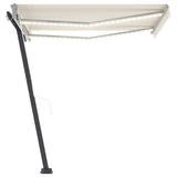NNEVL Automatic Awning with LED&Wind Sensor 300x250 cm Cream