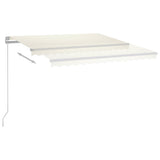NNEVL Automatic Awning with LED&Wind Sensor 300x250 cm Cream