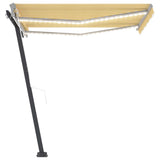 NNEVL Automatic Awning with LED&Wind Sensor 300x250 cm Yellow/White