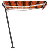 NNEVL Automatic Awning with LED&Wind Sensor 300x250 cm Orange/Brown