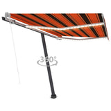 NNEVL Automatic Awning with LED&Wind Sensor 300x250 cm Orange/Brown
