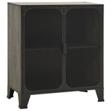 NNEVL Storage Cabinets 2 pcs Grey 72x36x82 cm Metal and MDF