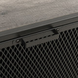 NNEVL Storage Cabinets 2 pcs Grey 72x36x82 cm Metal and MDF