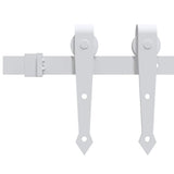 NNEVL Sliding Door Hardware Kit 200 cm Steel White