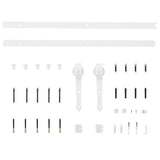 NNEVL Sliding Door Hardware Kit 200 cm Steel White