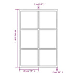 NNEVL Wall Mirror Black 60x40 cm Metal