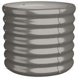 NNEVL Garden Planter Powder-coated Steel 40x40x36 cm Grey