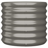 NNEVL Garden Planter Powder-coated Steel 40x40x36 cm Grey