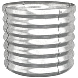 NNEVL Garden Planter Powder-coated Steel 40x40x36 cm Silver