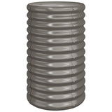 NNEVL Garden Planter Powder-coated Steel 40x40x68 cm Grey