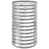 NNEVL Garden Planter Powder-coated Steel 40x40x68 cm Silver