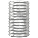 NNEVL Garden Planter Powder-coated Steel 40x40x68 cm Silver