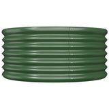 NNEVL Garden Planter Powder-coated Steel 80x80x36 cm Green