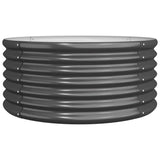 NNEVL Garden Planter Powder-coated Steel 80x80x36 cm Anthracite