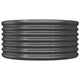 NNEVL Garden Planter Powder-coated Steel 80x80x36 cm Anthracite