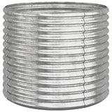 NNEVL Garden Planter Powder-coated Steel 80x80x68 cm Silver