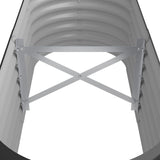 NNEVL Garden Planter Powder-coated Steel 114x40x36 cm Anthracite
