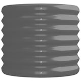 NNEVL Garden Planter Powder-coated Steel 224x40x36 cm Grey
