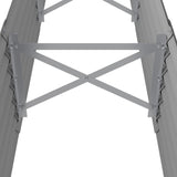 NNEVL Garden Planter Powder-coated Steel 224x40x36 cm Grey
